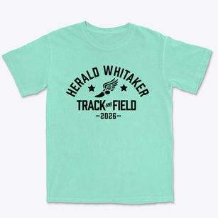 Herald Whitaker Middle School Track and Field Premium Heavyweight T-shirt