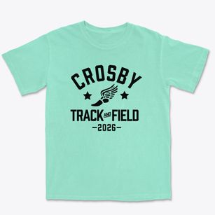 Crosby Middle School Track and Field Premium Heavyweight T-shirt