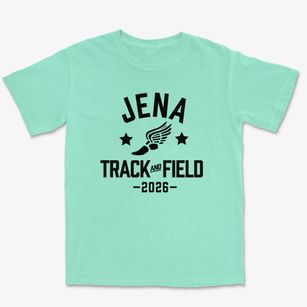 Jena Elementary School Track and Field Premium Heavyweight T-shirt