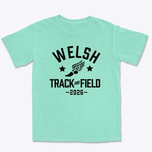 Welsh High School Track and Field Premium Heavyweight T-shirt