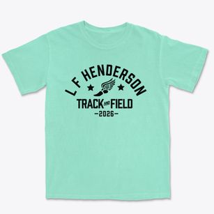 L F Henderson Intermediate School Track and Field Premium Heavyweight T-shirt