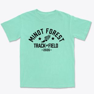 Minot Forest Elementary School Track and Field Premium Heavyweight T-shirt