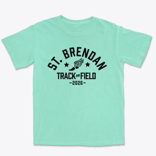 Saint Brendan Elementary School Track and Field Premium Heavyweight T-shirt