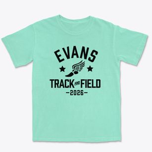Evans Elementary School Track and Field Premium Heavyweight T-shirt