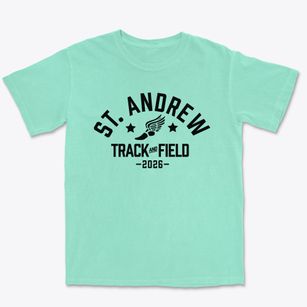 Saint Andrew The Apistolic School Track and Field Premium Heavyweight T-shirt