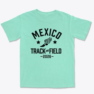 Mexico Junior High School Track and Field Premium Heavyweight T-shirt