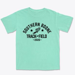 Southern Boone Middle School Track and Field Premium Heavyweight T-shirt