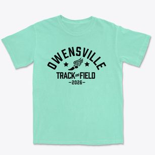 Owensville Elementary 3-5 Center Track and Field Premium Heavyweight T-shirt