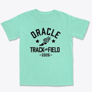 Oracle Charter School Track and Field Premium Heavyweight T-shirt