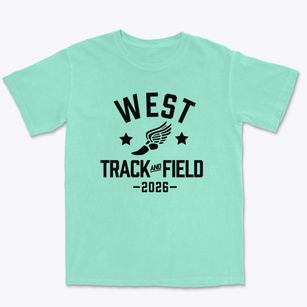West Middle School Track and Field Premium Heavyweight T-shirt