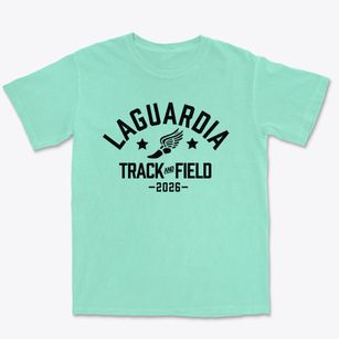 Laguardia High School Track and Field Premium Heavyweight T-shirt