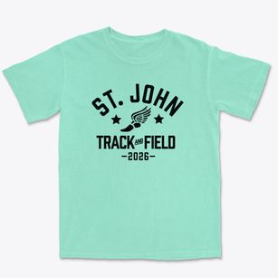 Saint John The Baptist School Track and Field Premium Heavyweight T-shirt