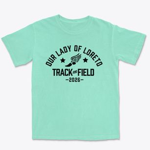 Our Lady Of Loreto Parish Track and Field Premium Heavyweight T-shirt