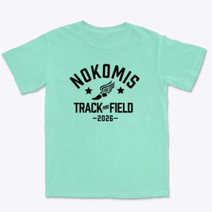 Nokomis Elementary School Track and Field Premium Heavyweight T-shirt