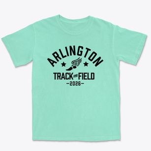 Arlington Middle School Track and Field Premium Heavyweight T-shirt