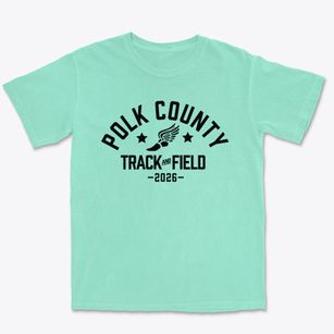 Polk County High School Track and Field Premium Heavyweight T-shirt