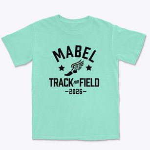 Mabel Elementary School Track and Field Premium Heavyweight T-shirt
