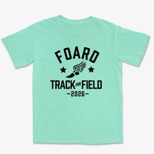 Foard High School Track and Field Premium Heavyweight T-shirt