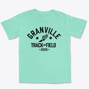 Granville Middle School Track and Field Premium Heavyweight T-shirt