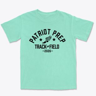 Patriot Prep Academy Track and Field Premium Heavyweight T-shirt