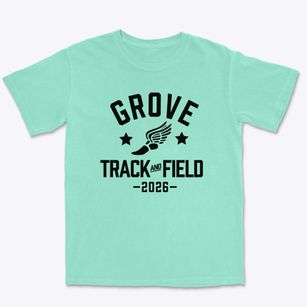 Grove Elementary School Track and Field Premium Heavyweight T-shirt