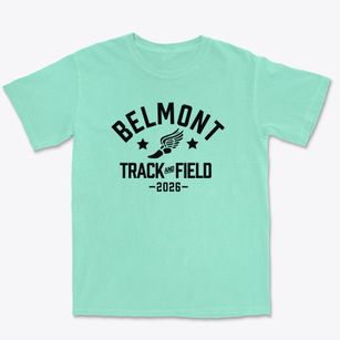 Belmont Academy School Track and Field Premium Heavyweight T-shirt