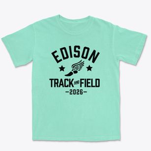 Thomas Edison High School Track and Field Premium Heavyweight T-shirt