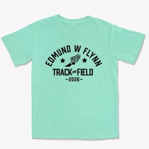 Edmund W Flynn Elementary School Track and Field Premium Heavyweight T-shirt