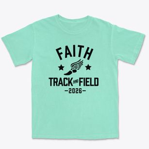 Faith Christian Academy & Preschool Track and Field Premium Heavyweight T-shirt
