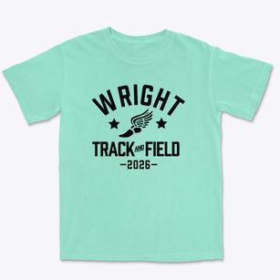 Wright Middle School Track and Field Premium Heavyweight T-shirt
