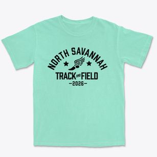 North Savannah Elementary School Track and Field Premium Heavyweight T-shirt