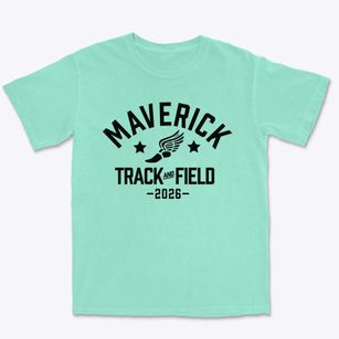 Maverick Elementary School Track and Field Premium Heavyweight T-shirt
