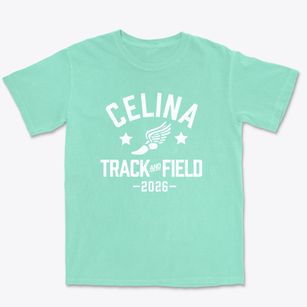 Celina Junior High School Track and Field Premium Heavyweight T-shirt