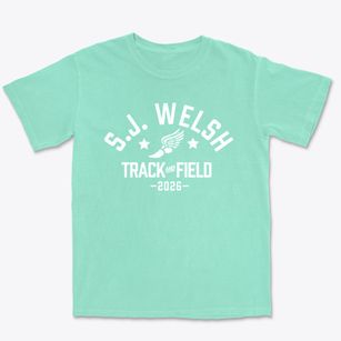 S.j. Welsh Middle School Track and Field Premium Heavyweight T-shirt