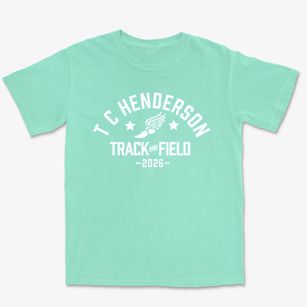 T C Henderson Elementary School Track and Field Premium Heavyweight T-shirt