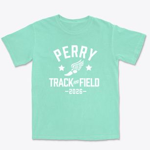Perry Elementary School Track and Field Premium Heavyweight T-shirt