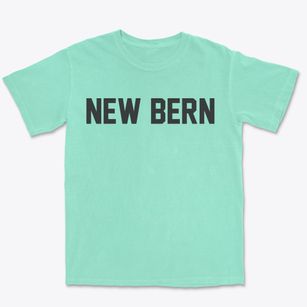 New Bern North Carolina Classic Block Premium Heavyweight T-shirt