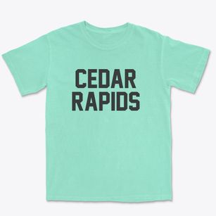 Cedar Rapids Iowa Classic Block Premium Heavyweight T-shirt