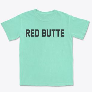 Red Butte Wyoming Classic Block Premium Heavyweight T-shirt