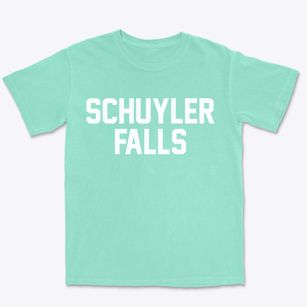 Schuyler Falls New York Classic Block Premium Heavyweight T-shirt