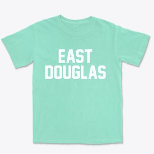 East Douglas Massachusetts Classic Block Premium Heavyweight T-shirt