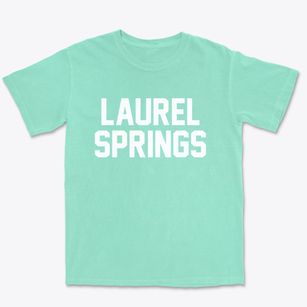 Laurel Springs New Jersey Classic Block Premium Heavyweight T-shirt