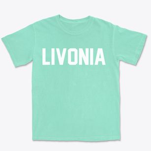 Livonia Michigan Classic Block Premium Heavyweight T-shirt