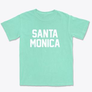 Santa Monica California Classic Block Premium Heavyweight T-shirt