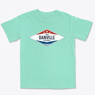 Danville California Diamond Star Premium Heavyweight T-shirt