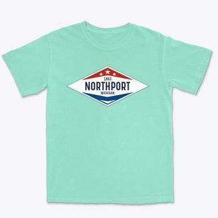 Northport Michigan Diamond Star Premium Heavyweight T-shirt