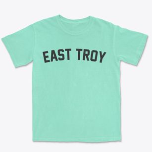 East Troy Wisconsin Classic Curve Premium Heavyweight T-shirt