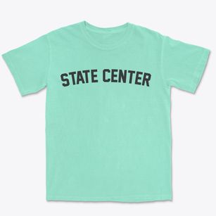 State Center Iowa Classic Curve Premium Heavyweight T-shirt