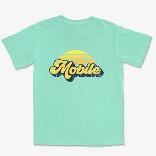 Mobile Alabama Sublime Sunset Premium Heavyweight T-shirt