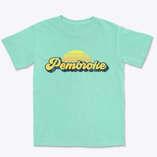 Pembroke Georgia Sublime Sunset Premium Heavyweight T-shirt